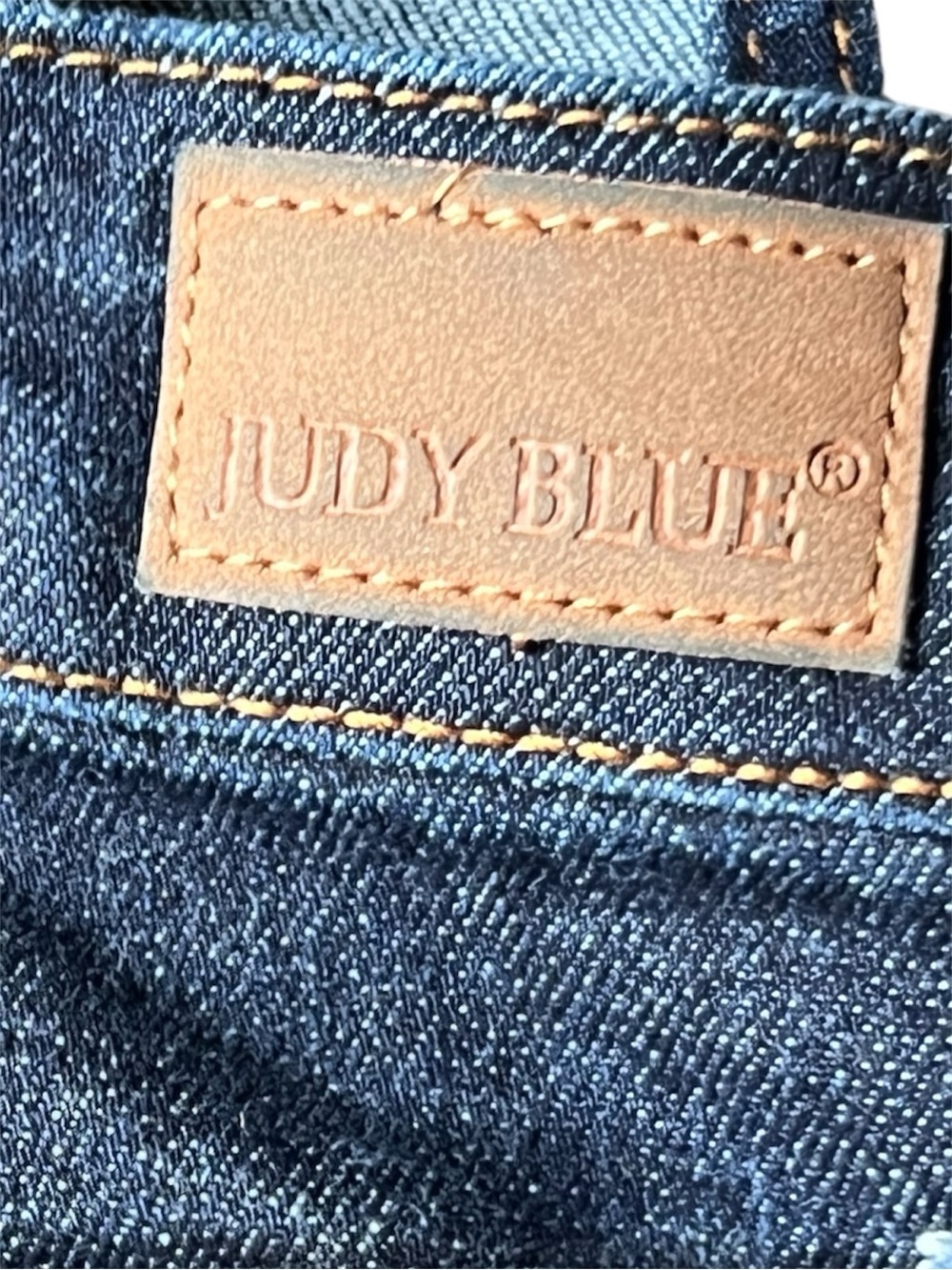Judy Blue Dark Wash Denim Overalls - Classic Blue Bib With Pocket Size XL (12) - Picture 7 of 11